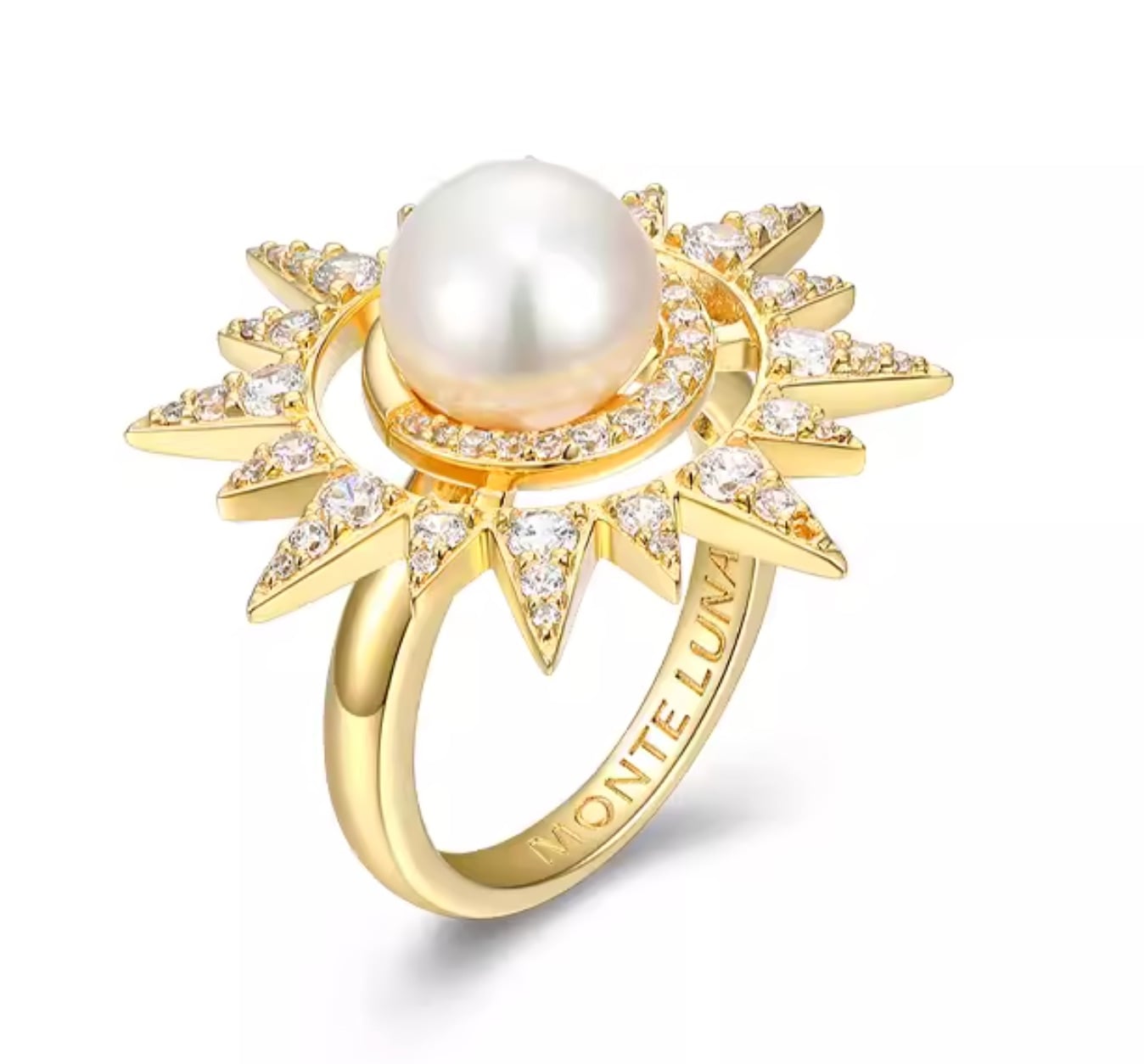 South Sea Pearl and Diamond Aurora Ring